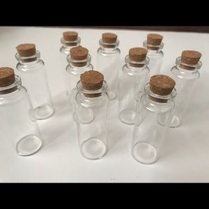 10 Small Glass Bottles